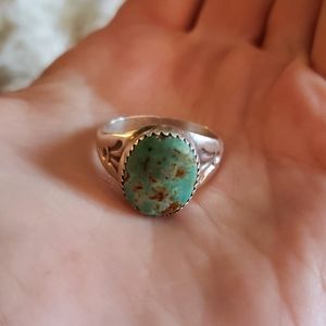 Turquoise sterling silver ring
